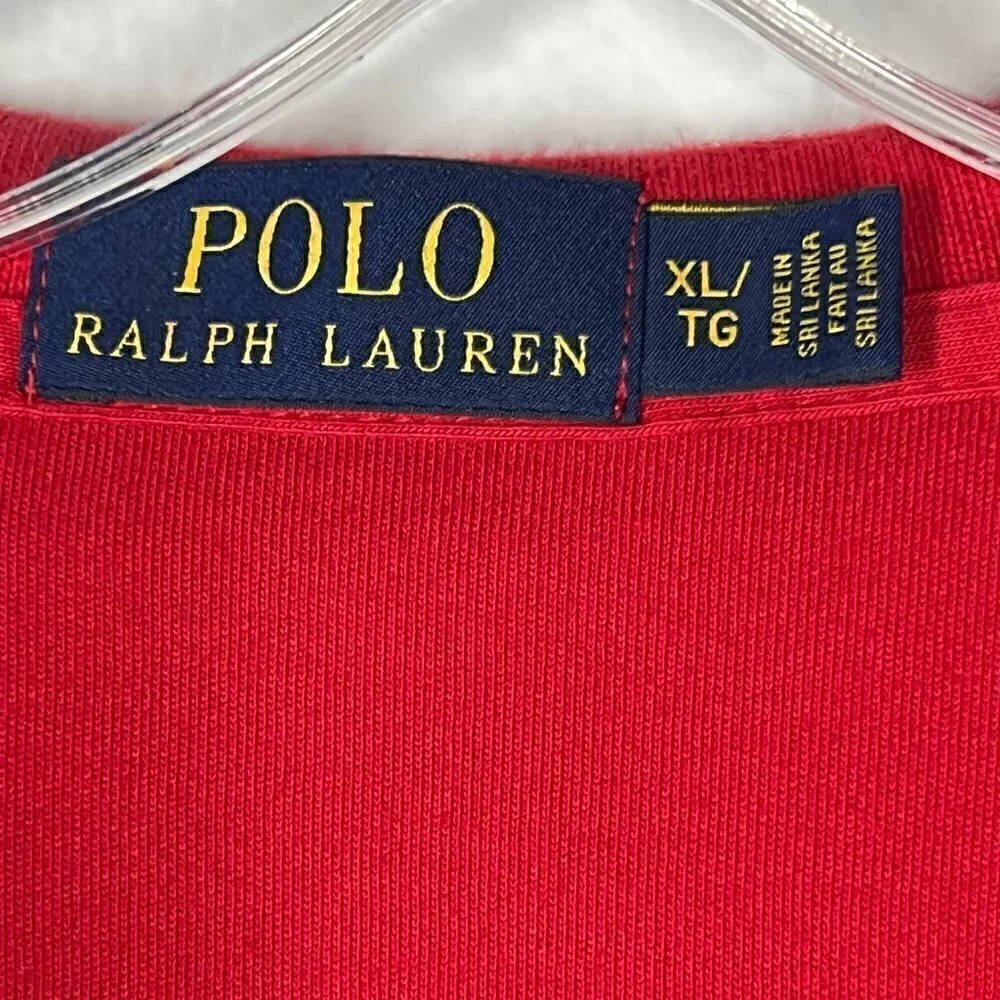 Polo Ralph Lauren Red Golf Shirt Short Sleeve Preppy XL